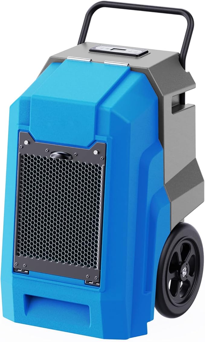 MOUNTO 180Pints LGR Industrial Dehumidifier with Pump and Drain Hose, Portable Commercial Dehumidifier with Wheels for Home, Basements, Garages, and Job Sites