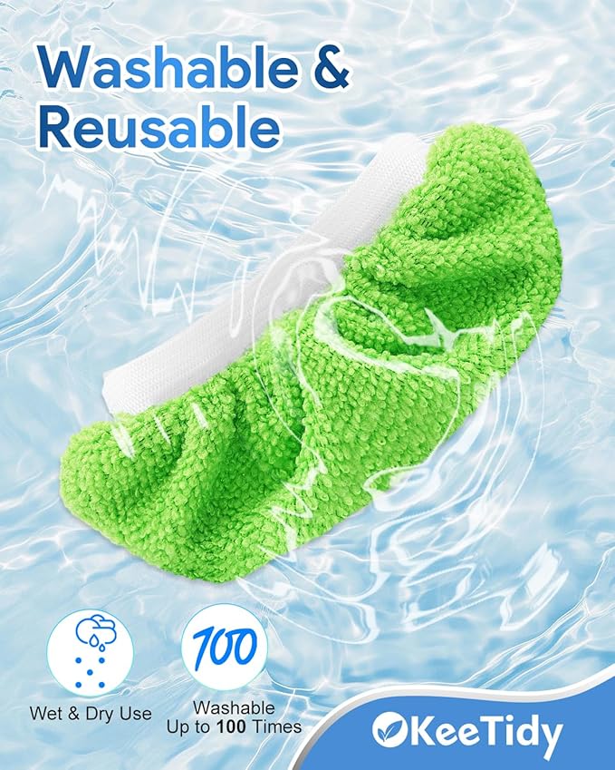 Universal Steam Mop Pads Compatible with Bissell Steam Shot Cleaner Compatible with Wagner Steam Cleaner Accessories, Reusable Mop Pads Replacement 5 Pack