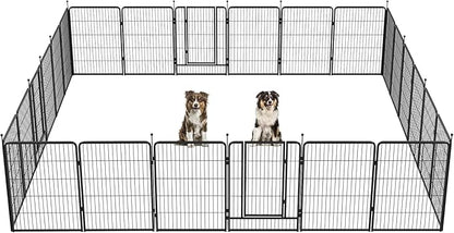 FXW Instant Unleashed Dog Playpen, Portable Pet Fence for Outdoor, RV Trips, and Camping, 40inch, 24 Panels for Medium and Large Dogs│Patented