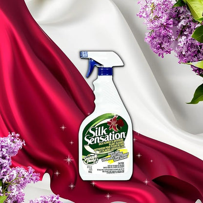 Sparkle Plenty Silk Sensation - Dusting Silk Plant Cleaner Spray No Wipe for Fake Flower & Greenery - Artificial Plant Cleaner Spray No Wipe - Cleaning Leaf Shine for Indoor Plants (160 oz, 2 Pack)