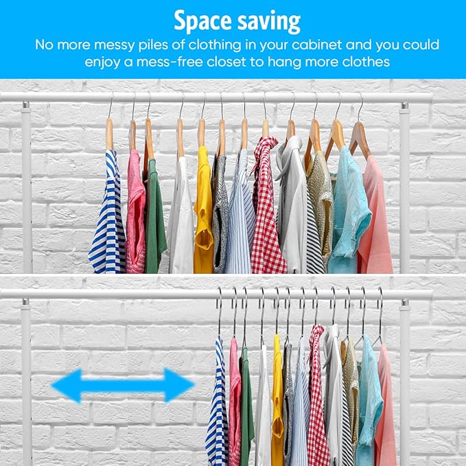 Fayleeko Wire Coat Hangers 40 Pack Strong Heavy Duty Stainless Steel Metal Ultra Thin Space Saving Clothes Hangers 16.5 Inch
