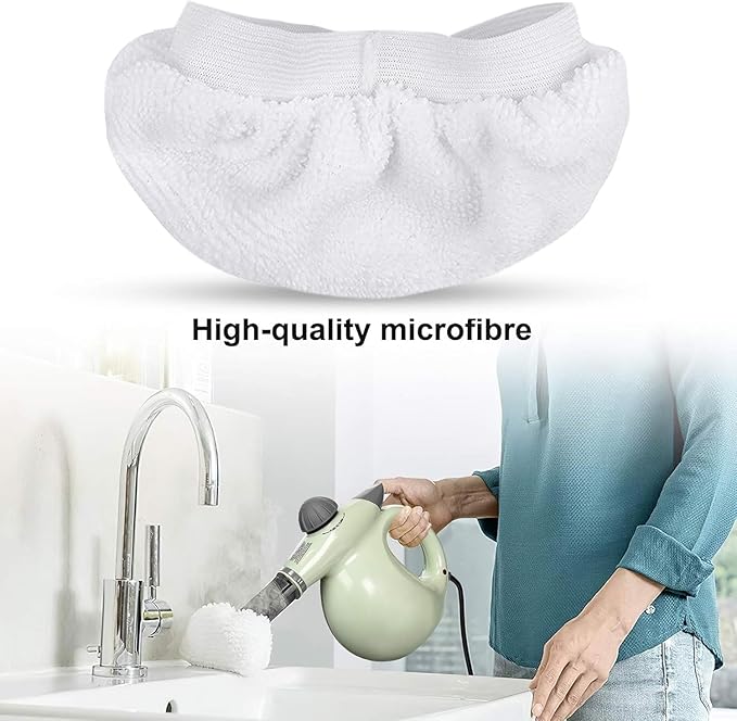 KEEPOW Universal Microfiber Cloths for Handheld Steam Cleaner Attachments Compatible with Wagner Spraytech, Bissell Steam Shot, Comforday, PurSteam, Washable Rags, 10 Pack