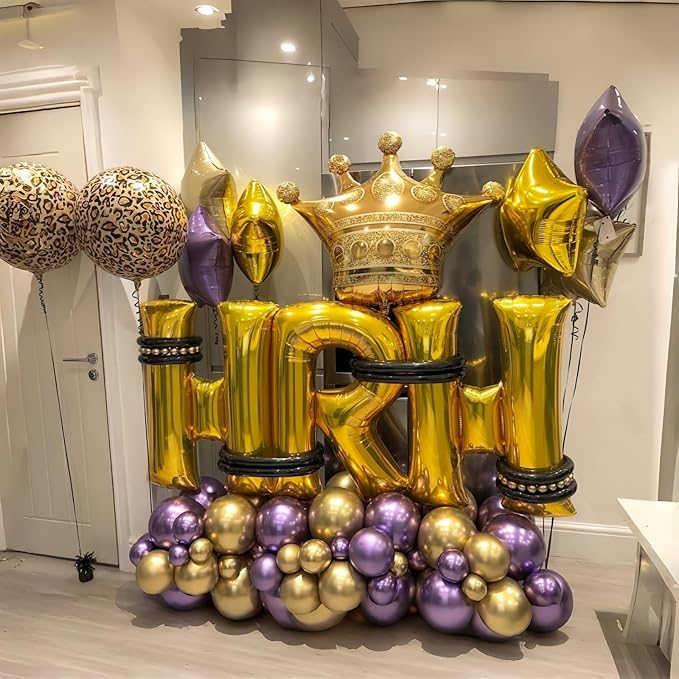 Large Custom Balloon Letters M, 40 Inch Helium Alphabet Word Balloons Decor, Big Self Inflating Foil A-Z Gold Letter Name Balloons for Boys Women Birthday Anniversary Party Decorations Supplies