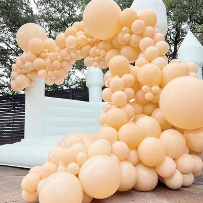 Nude Balloons 5 Inch, 60Pcs Small Beige Balloon Retro Apricot Neutral Latex Balloons 5'' Mini Matte Tan Cream Blush Helium Balloons for Boho Birthday Wedding Baby Bridal Shower Party Decoration