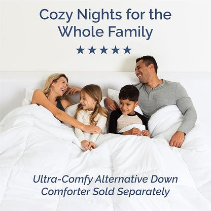 King Size 4 Piece Sheet Set - Comfy Breathable & Cooling Bed Sheets Set - Hotel Luxury Bedding for Women, Men, Kids, Teens, Boys & Girls - Deep Pockets, Soft & Wrinkle Free - Blue (Heathered Sheets)