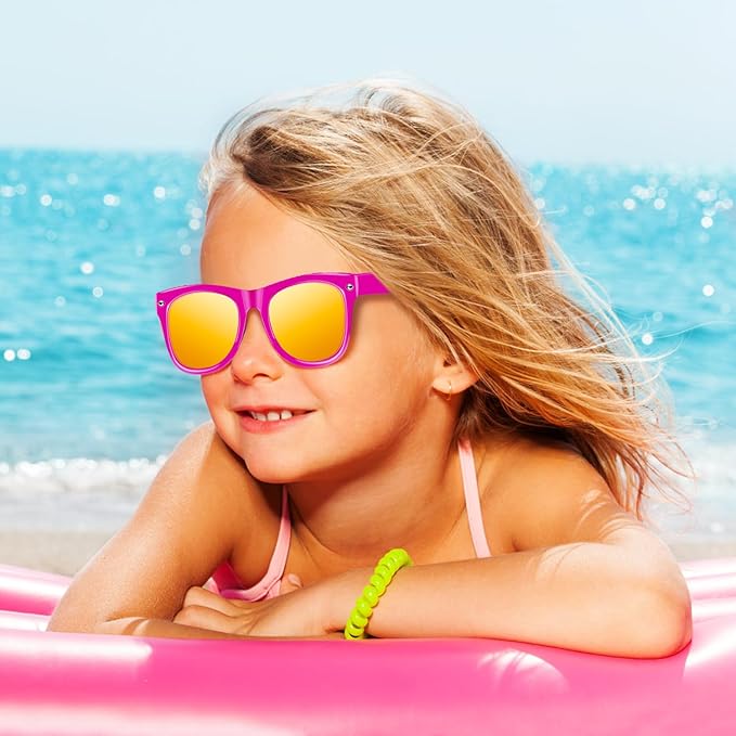 Kids sunglasses bulk,Kids Sunglasses Party Favor with UV400 Protection for Kids, Boys and Girls Age 3-8