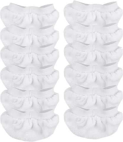 KEEPOW Universal Microfiber Cloths for Handheld Steam Cleaner Attachments Compatible with Bissell Steam Shot, Comforday, PurSteam, Washable Rags, 12 Pack