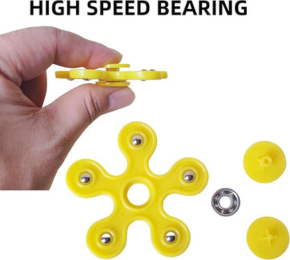 50 Pcs Mini Fidget Spinners Bulk Toys Party Favors for Kids,Valentine Day Gifts,Goodie Bags Stuffers,Birthday Return Gifts, Treasure Box, Back to School Classroom Reward Prizes-2.4"