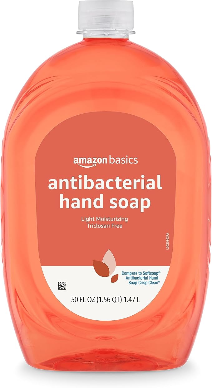 Amazon Basics Liquid Hand Soap Refill, Light Moisturizing, Triclosan-Free, Citrus, 50 Fl Oz (Pack of 1) (Previously Solimo)