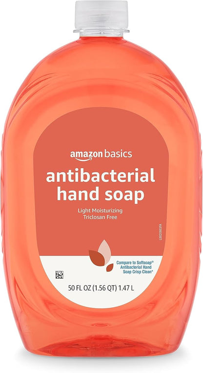 Amazon Basics Liquid Hand Soap Refill, Light Moisturizing, Triclosan-Free, Citrus, 50 Fl Oz (Pack of 1) (Previously Solimo)