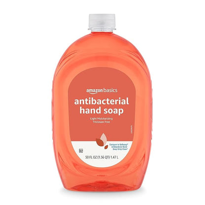 Amazon Basics Liquid Hand Soap Refill, Light Moisturizing, Triclosan-Free, Citrus, 50 Fl Oz (Pack of 2) (Previously Solimo)