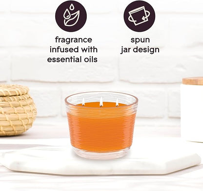 Glade Hawaiian Breeze, Fragrance Candle Infused with Essential Oils, Air Freshener Candle, 3-Wick Candle, 6.8 Oz, 3 Count