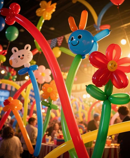 2000 Pcs 260 Balloons Bulk 20 Colors Long Twisting Balloon for Party Decorations, Magic Shows, Clown Supplies