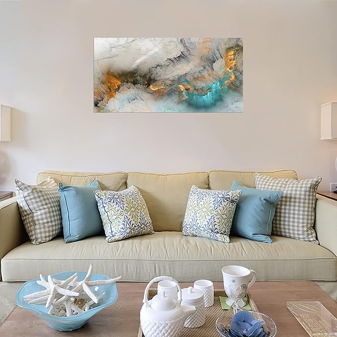 XXMWallArt FC3250 Abstract Canvas Wall Art Fancy Paint Canvas Print Painting Artwork for Living Room Bedroom Kitchen Home and Office Wall Decor