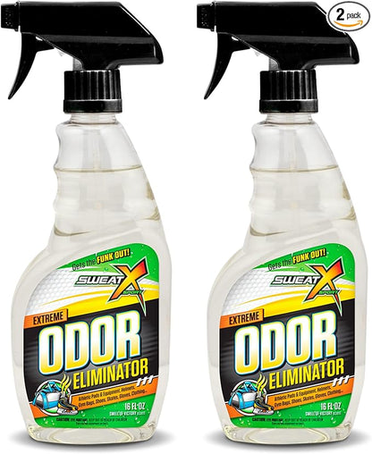 Extreme Odor Spray - Multipurpose No-Wash Deodorizer - Ideal for Shoes and Gym Clothing - Victory Scent (16 fl oz) - 2 Pack