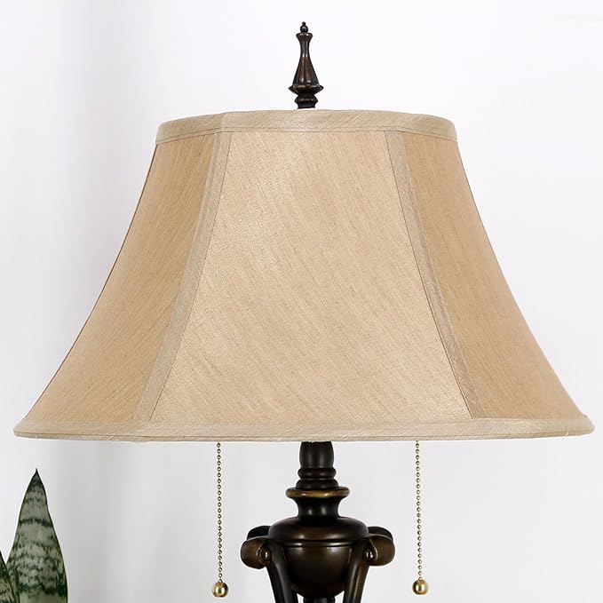 Farmhouse Floor Lamp Antique Metal Base Traditional Rustic Mid-Century Living Room Light 70 Inch Height Decor Office Bedroom