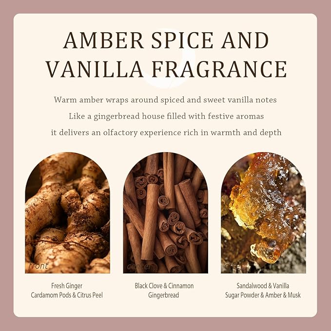 Winter Candle Gift Set for Women (2-Pack) - Gourmand, Fruity & Sweet Scented Soy Wax Candles, Clean Burning, Eco-Friendly, Cozy Home Decor Gift (8.8 oz Each) (Joyride Set No. 01)