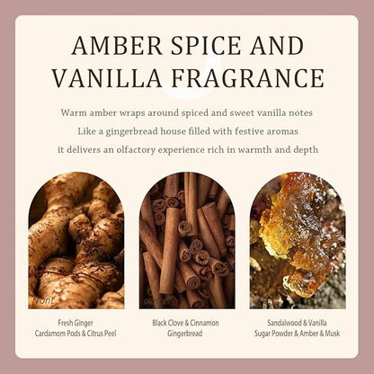 Winter Candle Gift Set for Women (2-Pack) - Gourmand, Fruity & Sweet Scented Soy Wax Candles, Clean Burning, Eco-Friendly, Cozy Home Decor Gift (8.8 oz Each) (Joyride Set No. 02)