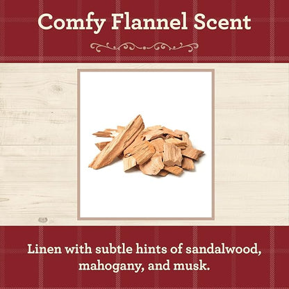 Our Own Candle Company, Comfy Flannel Scented Mason Jar Candle, 100 Hour Burn Time, 13 Ounces
