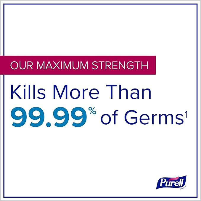 Purell Prime Defense Advanced Hand Sanitizer, Fragrance Free, Our Maximum Strength Formula, 2 fl oz Travel-Size Pump Bottles (Pack of 6) - 3299-04-EC