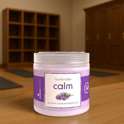 Wipex Odor Absorbing Gel Jar - Lavender, 15 Oz - Odor Eliminator for Home, Effective Odor Absorber, Long-Lasting Freshness, Ideal for Rooms, Offices, & Yoga Studios, 3Pk