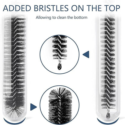 Straw Cleaner Brush Set, 12 Pieces Botthle Cleaning Brush and Nylon Tube Brush Brush, 11.8 Inch Long Cleaning Brush Kit for Water Bottle, Straws on Tumbler, Sippy Cup, Tea Pot Spout