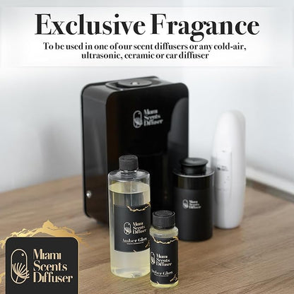Amber Glow - Baccarat Rouge Scent Inspired by Kalesma Mykonos Hotel 17 Fl Oz-120 ml Essential Oils Aroma for Home Office Diffuser Luxury Refill Aromatherapy Fresh Blend of Bergamot, Oud and Sandalwood