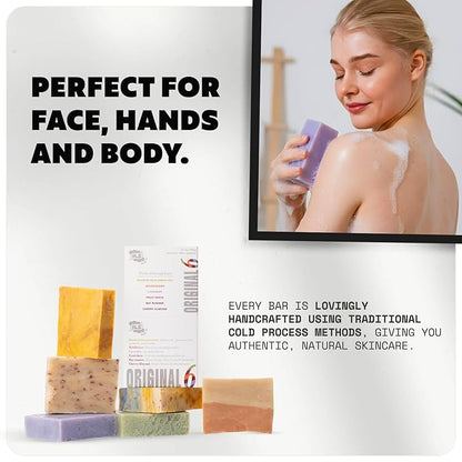 ILS Soap co. Fruit Farts (banana, grapefruit, kiwi, bubblegum, berries and vanilla)- All Natural Bar Soap for men and women - Plant Based and Handmade in USA for All Skin Types (3 Pack)