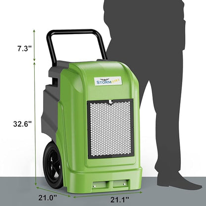 ALORAIR Commercial Dehumidifier with Pump Drain Hose, 190 Pints Smart WiFi Industrial Dehumidifier Large Capacity for Basements, Garages, Mall & Job Sites, 5 Years Limited Warranty