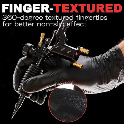 SANYU Nitrile Gloves, Powder-Free, Latex-Free, Non-Sterile, Food Safe, Disposable Gloves for Household, Heavy Duty, 4 Mil