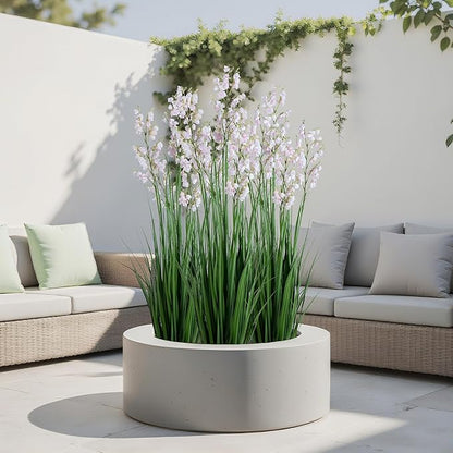 Green Onions Home Decor Fake Plants Lily of The Valley Snake Plant Home DéCor Accents Artificial Grass Room Decor Artificial Plants Indoor Artificial Grass 47" 2PCS（Pink）
