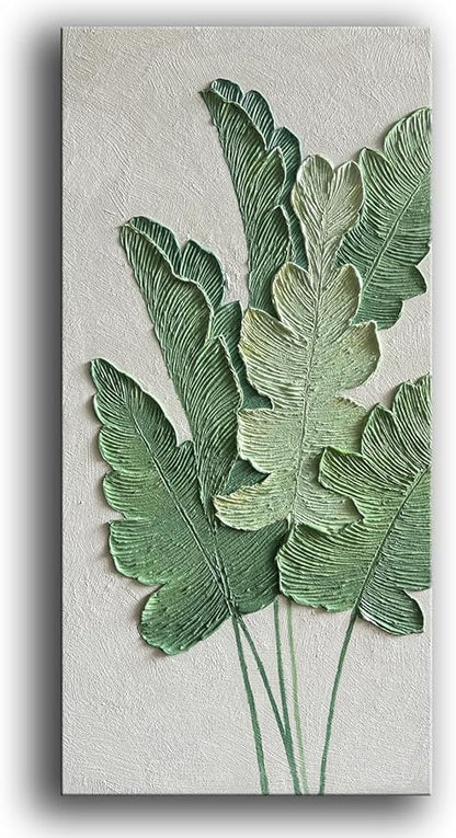 YaSheng Art-Canvas Wall Art with 3D Hand Painted Textured Modern Large Oil Painting Contemprary Aesthetic Floral Pictures for Living Room Bedroom DinningDecor (24x48inch, YS171)