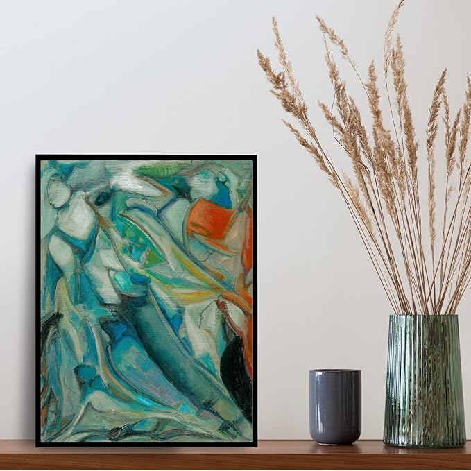ATENSHI ART Influence by Mario Angel, Abstract Art Poster, Wall Decor, Modern, Large Wall, Unframed Artwork Decoration Living Room, Premium Matte Photo Paper (Matte Photo Paper 36 x 48 Inches)