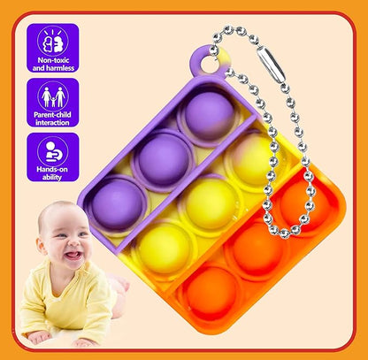 200 Pcs Mini Pop Bubble Fidget Toys for Party Favors, Pop Toy Bulk for Party Favor, Classroom Student Prizes Christmas Easter Basket Goodie Bag Stuffers Valentine for Kids