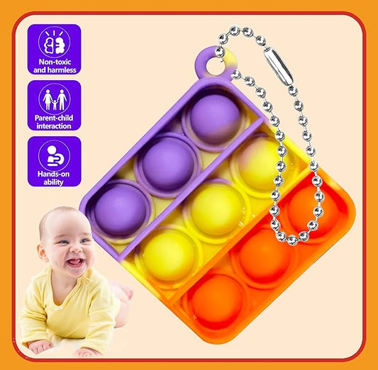 200 Pcs Mini Pop Bubble Fidget Toys for Party Favors, Pop Toy Bulk for Party Favor, Classroom Student Prizes Christmas Easter Basket Goodie Bag Stuffers Valentine for Kids