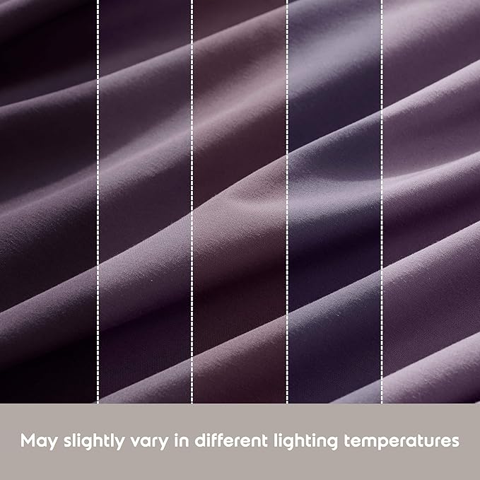 Nestl Sheet Set - 4Piece Full XL Size, Microfiber, Double Brushed Purple, Hotel Luxury, Extra Soft Bedding & Pillowcases