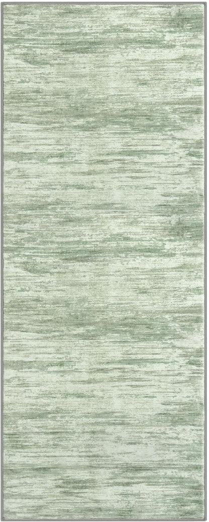 2x5 Modern Abstract Runner Rug for Hallways, Light Sage Green and Ivory Super Soft Hallway Decor Kitchen Rugs with Non-Slip, Non-Shedding Washable Rug for Hallways Entryway Bedroom Indoor