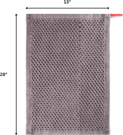 Premium 100% Cotton Waffle Weave Kitchen Dish Towels – Solid, Ultra Soft, Scratch-Free & Superb Absorbent - Quick Drying Cleaning Towels,Perfect Dish Cloth 13 x 28-6 Pack, Grey