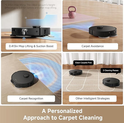 DREAME L40s Ultra AE Robot Vacuum and Mop, 19,000Pa Suction, Diverse Brush Selection, Flexible Mop & 167℉ Self Cleaning Washboard, All-in-One Station, Tangle-Free, Auto Refill, Voice Control