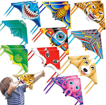 8 Pack/20 Pack Mini Kites for Boys Girls 3-5 6 7 8 Gift & Party Favors, Finger Launcher Kites Easy to Fly Ejection Kite for Kids Teens Ages 4-18 Beach Park Backyard Outdoor Sports Flying Toys