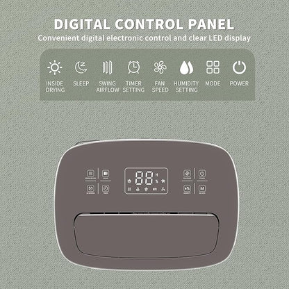 Shinco 86 Pints Dehumidifier for Home and Basements, 5000 Sq.Ft Dehumidifiers with Drain Hose, Auto or Manual Drainage, Auto Defrost, Quietly Remove Moisture, Intelligent Humidity Control, 24HR Timer
