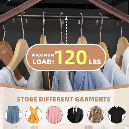 STORAGE MANIAC 2-Pack Hanging Garment Bag Zipper Cover with Sealed Clear Window, Long Garment Cover for Closet Storage Wardrobe Clothes Protector, Large Garment Storage Bag for Dresses,Suits, Black