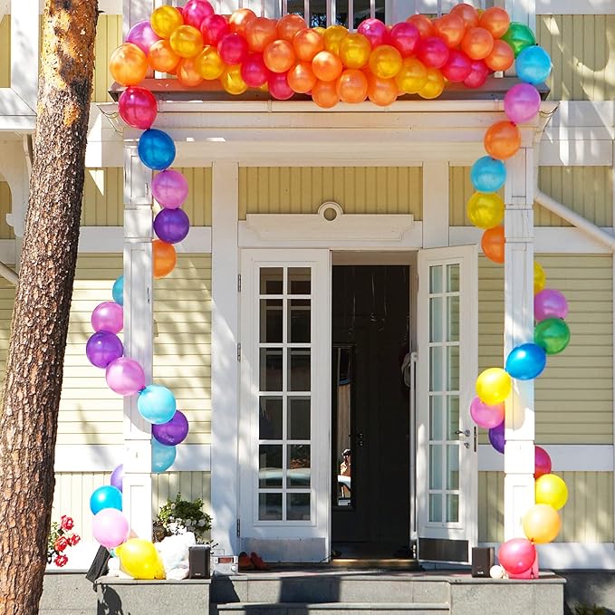 Lenwen 1000 Pcs Balloons Assorted Colors 12 Rainbow Latex Balloons for party Birthday Baby Shower Wedding Decorations, 10 Colors