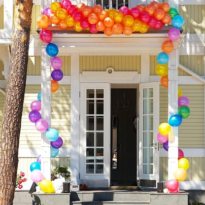 Lenwen 1000 Pcs Balloons Assorted Colors 12 Rainbow Latex Balloons for party Birthday Baby Shower Wedding Decorations, 10 Colors