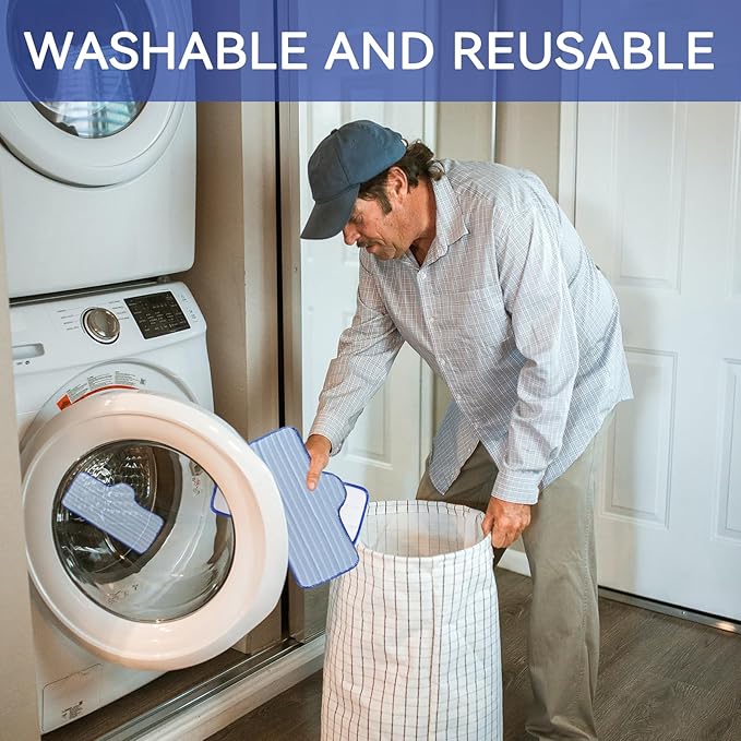 Steam Mop Pads Fit for Dupray Neat Steam Cleaner - Washable and Reusable Replacement Mop Pads Accessories for Multi-Surface Floor (12Pack)