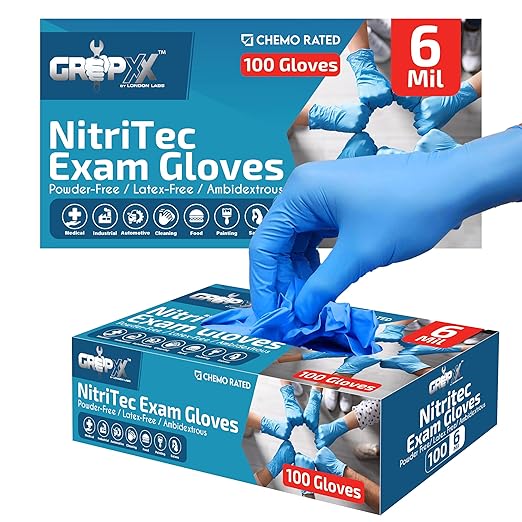 6 Mil Nitrile Gloves X-Small (Pack of 200)