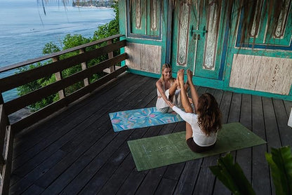 YOGA DESIGN LAB | The Combo Yoga Mat | Eco Luxury | Ideal for Hot Yoga, Power, Bikram, Ashtanga, Sweat | Studio Quality | Includes Carrying Strap!