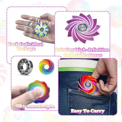 40 Pack Fidget Spinners Bulk Fidget Toys,Anxiety ADHD Stress Relief Sensory Toys Party Favors Supplies Birthday Gifts Goodie Bags Stuffers for Kids Adults Boys Girls, Classroom Prizes (Colorful)