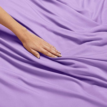 Nestl Full Sheet Set - Luxury 1800 Ultra-Soft Microfiber Full Bed Sheets - Double Brushed - Deep Pockets - Easy Fit - 4 Piece Set - Bedding Sheets & Pillowcases (Full, Lavender)