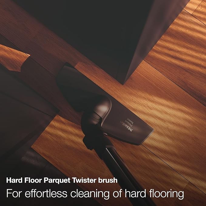 Miele Complete C3 Marin Bagged Canister Vacuum Cleaner with Electrobrush Floorhead, Suitable for Carpets and Hard Floors, in Marine Blue